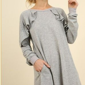 Umgee ruffle pocket dress tunic